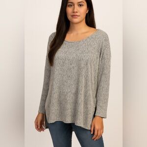 J. Jill Gray Textured Sweater sz Medium